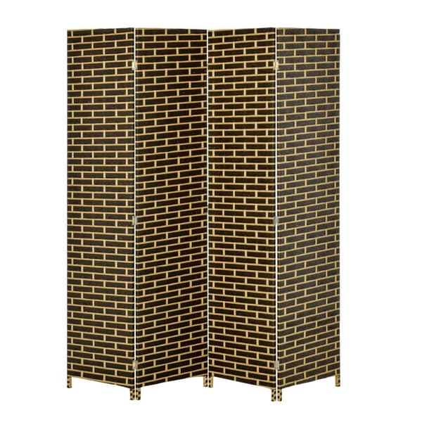 Rootz Interior Paravent - Room Divider - Poplar Wood Screen - Privacy & Charm - 180L x 180H CM