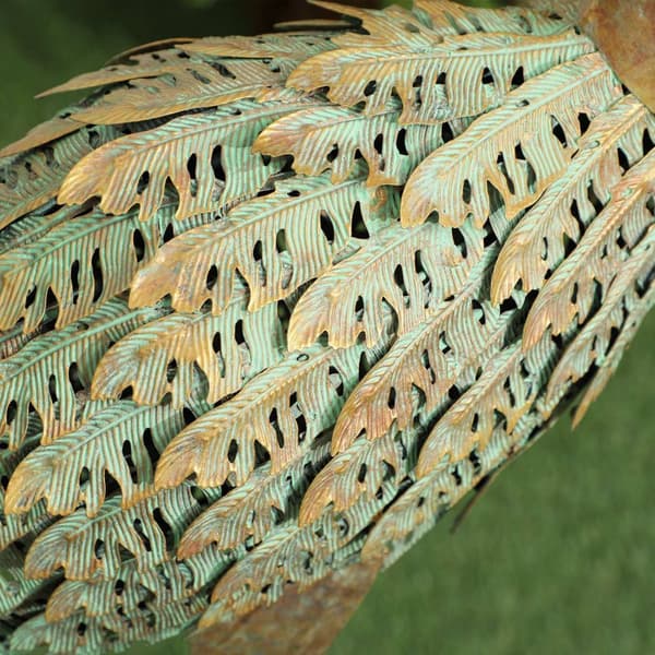 Rootz Heron Garden -patsas - ulkoveistos - metallikoriste - säänkestävä ja vakaa - 39 cm x 17cm x 90cm