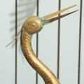 Pikkukuva 5 / 6: Rootz Heron Garden -patsas - ulkoveistos - metallikoriste - säänkestävä ja vakaa - 39 cm x 17cm x 90cm