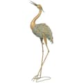 Pikkukuva 1 / 6: Rootz Heron Garden -patsas - ulkoveistos - metallikoriste - säänkestävä ja vakaa - 39 cm x 17cm x 90cm