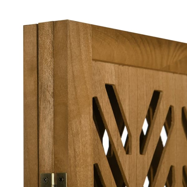 Rootz Paravent Room Divider - Foldbar interiørpartition - Skærm til træ - brun - 160 cm x 170 cm