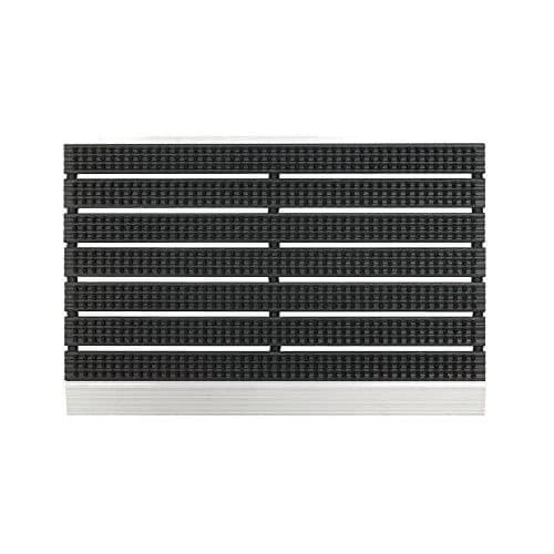 Astra 1850030044Super Borste Paillasson i aluminium, Svart, 75x 45x 2,8cm - 1850030044