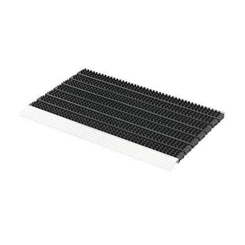 Astra 1850030044Super Borste Paillasson i aluminium, Svart, 75x 45x 2,8cm - 1850030044