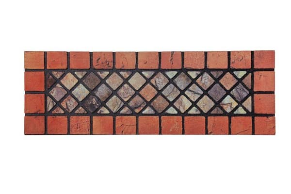 Dörrmatta - Nicoman skrapa - ECO-75x25-Kakel(Red-Edge)-1PC