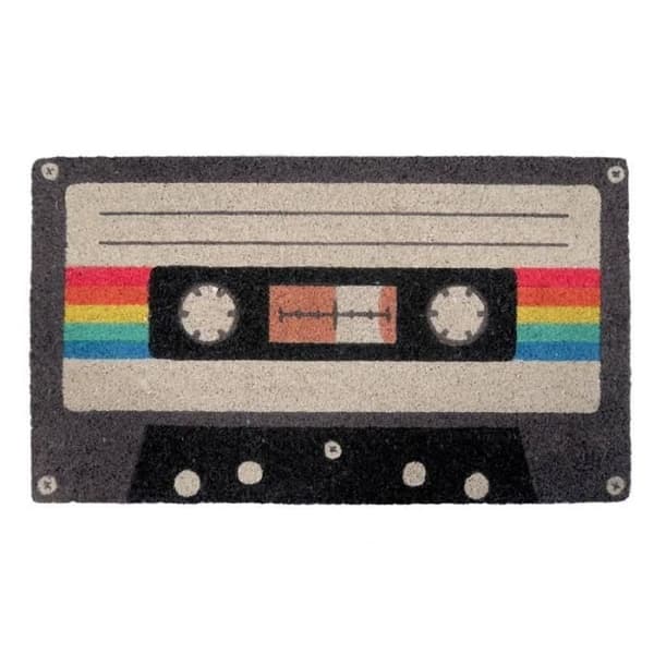 Original "Cassette" kokos dörrmatta med halkfri PVC-baksida. Mått: 70 x 40 x 1,5 cm - FISURA