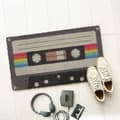 Miniatyrbild 1 av 3: Original "Cassette" kokos dörrmatta med halkfri PVC-baksida. Mått: 70 x 40 x 1,5 cm - FISURA