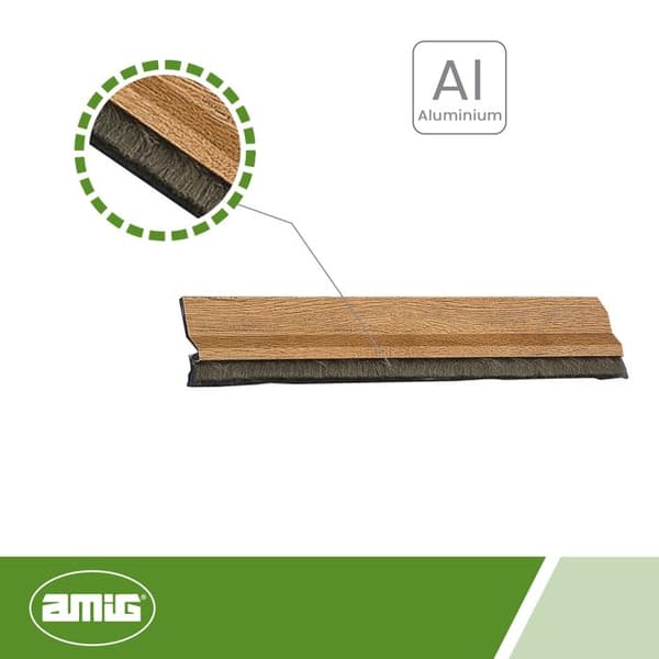 AMIG 10423 | Dörrsilikon 2 | 1000 mm | Aluminium | Svart