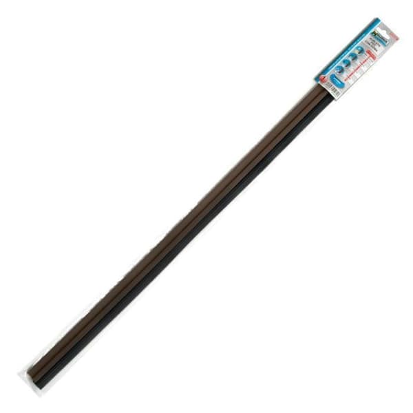 Brun PVC-dörrbotten med gummi 1 m