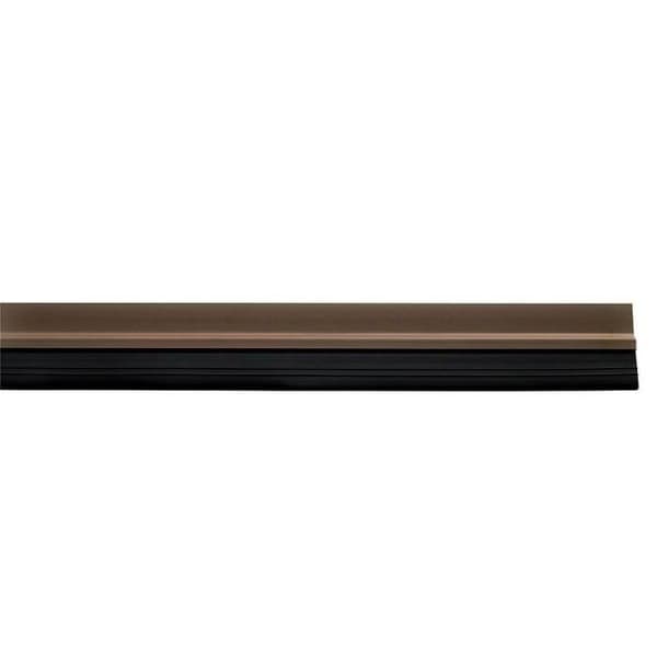 Brun PVC-dörrbotten med gummi 1 m