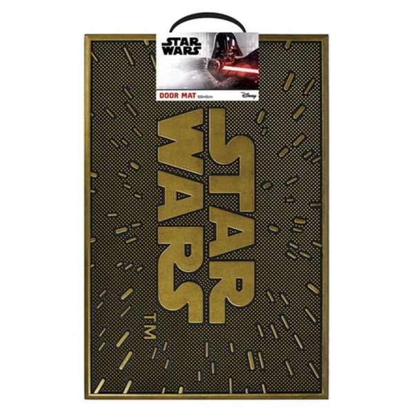 Paillasson - STAR WARS - Logotyp - Gummi - 60 x 40 cm - Rektangulär