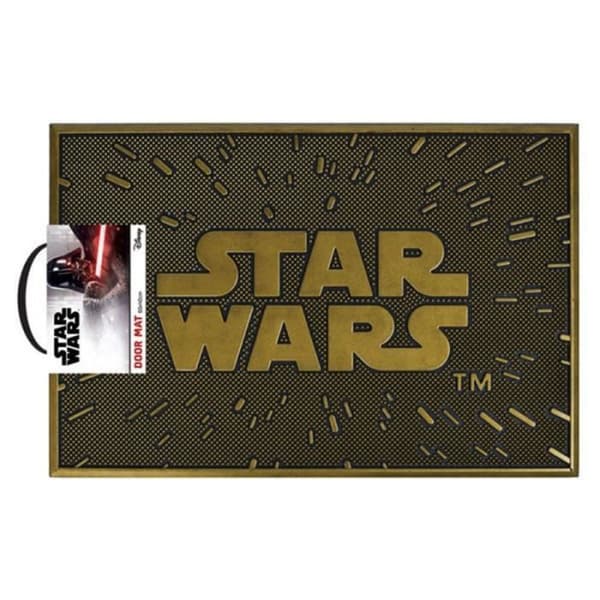 Paillasson - STAR WARS - Logotyp - Gummi - 60 x 40 cm - Rektangulär