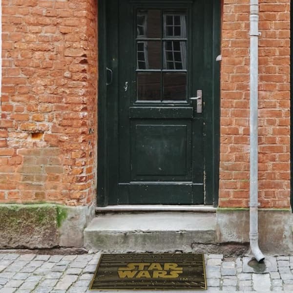 Paillasson - STAR WARS - Logotyp - Gummi - 60 x 40 cm - Rektangulär
