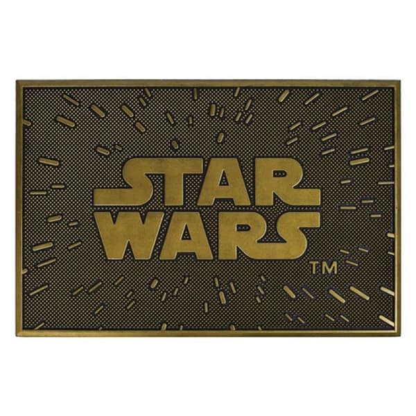 Paillasson - STAR WARS - Logotyp - Gummi - 60 x 40 cm - Rektangulär