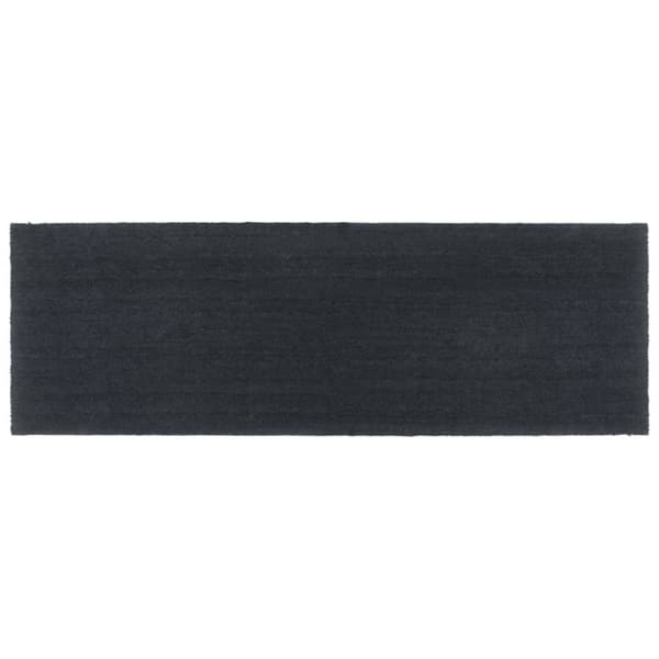 Dörrmatta mörkgrå 100x300 cm tuftad kokos