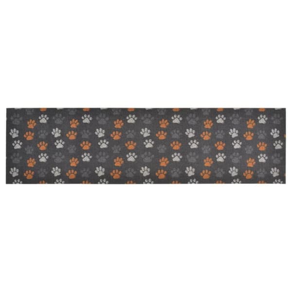 Köksmatta maskintvättbar tassar 45x150 cm sammet