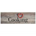 Miniatyrbild 2 av 2: Köksmatta maskintvättbar cooking grå 60x180 cm sammet