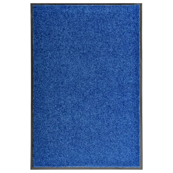 Dörrmatta tvättbar blå 60x90 cm