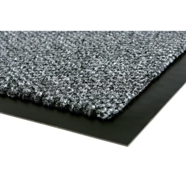 Ljusgrå dörrmatta för ytterdörr 60 x 80