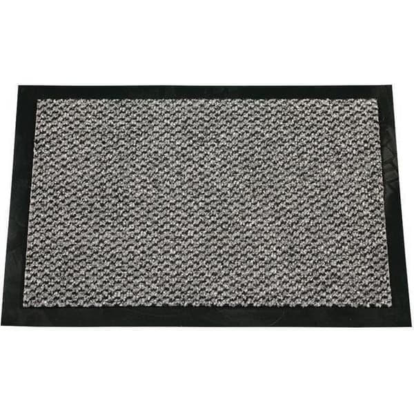 Ljusgrå dörrmatta för ytterdörr 60 x 80