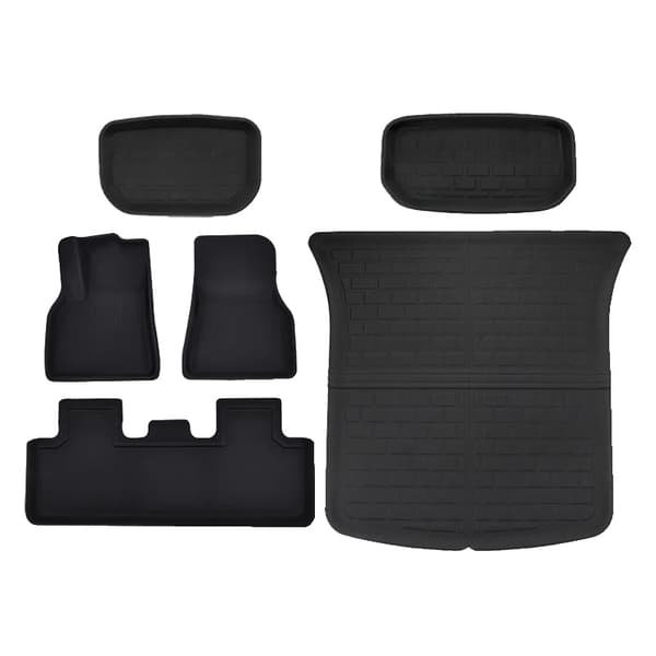 NovaAcc Gulvmåtter, Helårsdesign, Skræddersyet til Model Y,For Model Y 6STK