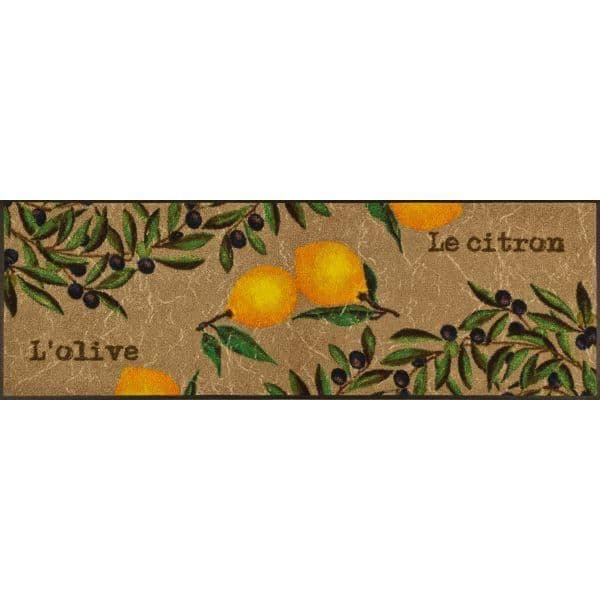 Dörrmatta - 60x180 cm - LE CITRON TX Brun - Polyamid - Tvättbar i 30° - EN KÄRLEK TILL MATTOR