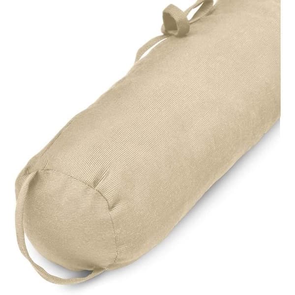 Beautissu Draft Excluder Viento - 100% Bomull - 90x10 cm Kräm - Draft Excluder - Isolerande dörrdrag