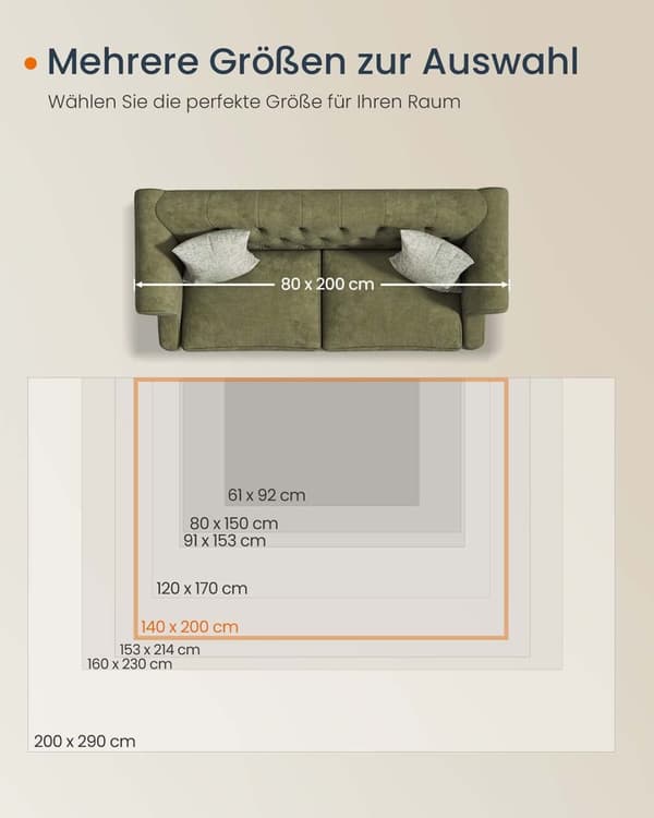 Rootz Boho matta - fluffig area matta - brun matta - mjuk struktur - 140 cm x 200 cm