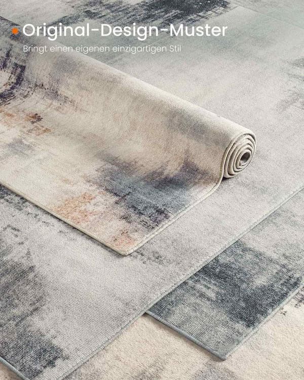 Rootz Carpet - Machine Washable Rug - Brown Area Mat - Easy Maintenance - 92cm x 153 cm