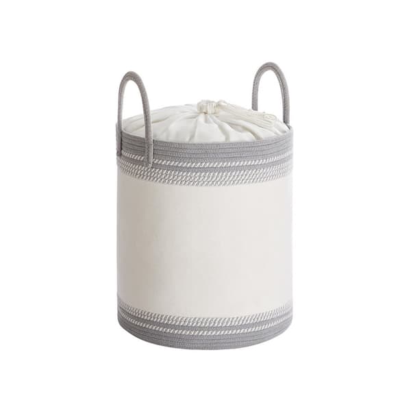 Rootz Pesulakori 60L kannen kanssa - vaatteiden haitta - säilytysastia - ergonominen kahva - 41 x 41 x 46 cm - harmaa