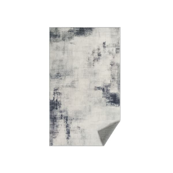 Rootz -konepestävä matto - harmaa - lattiamatto - helppo puhdistaa - 92 cm x 153 cm