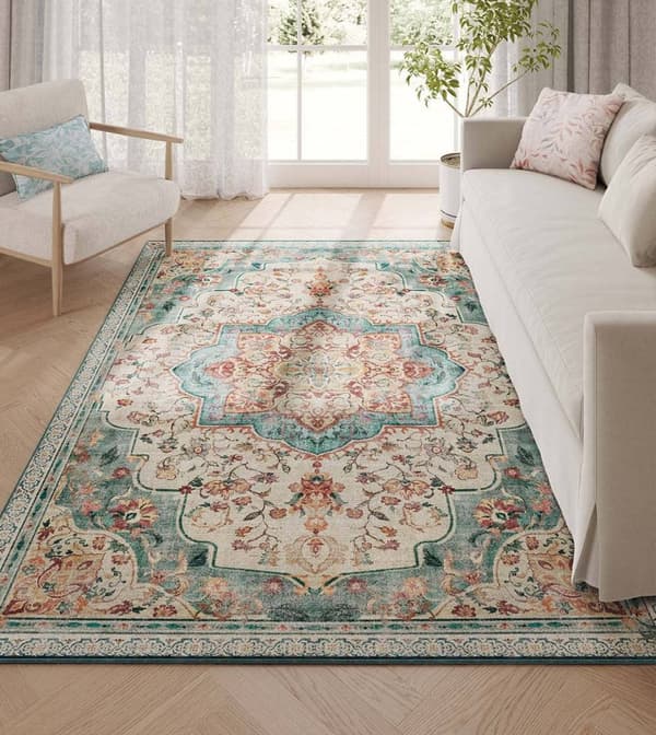Rootz Vintage Fluffy matto - sininen - Pehmoinen matto - pehmeä lattiamato - viihtyisä mukavuus - 160 cm x 230 cm