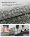 Miniatyrbillede 4 af 8: Rootz Vintage Style Carpet - Retro Rug - Maskinvaskbar - Grøn - 160 cm x 230 cm