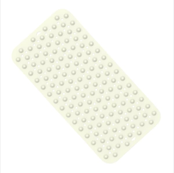 INF Suorakulmainen silikoninen kylpymatto kylpyhuoneen suihkuun Beige