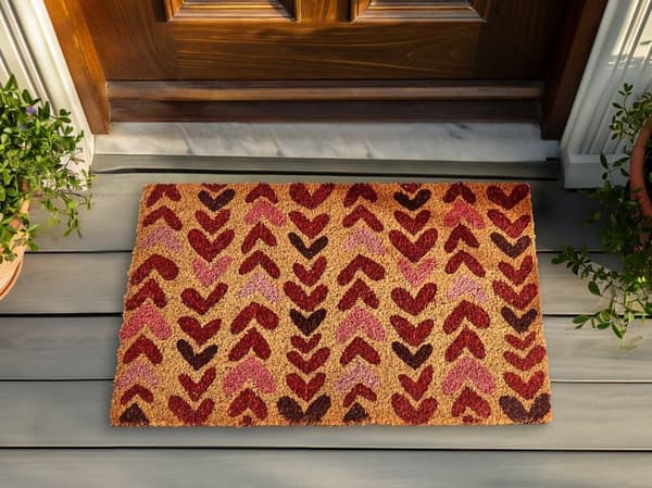TIMOLAN dörrmatta 40 x 60 cm naturlig kokosfiber Lumarko!