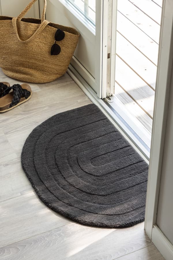 Ozzi Grå Halvmåne Dörrmatta