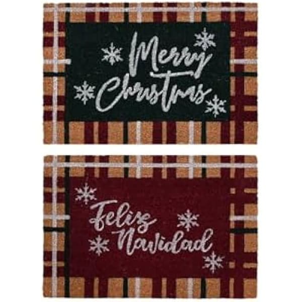 Dörrmatta - DKD HEMINNREDNING - Flerfärgad - PVC och kokosfiber - 60 x 40 cm - Rektangulär
