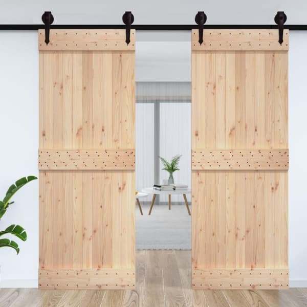 vidaXL Dør 85x210 cm heltre furu