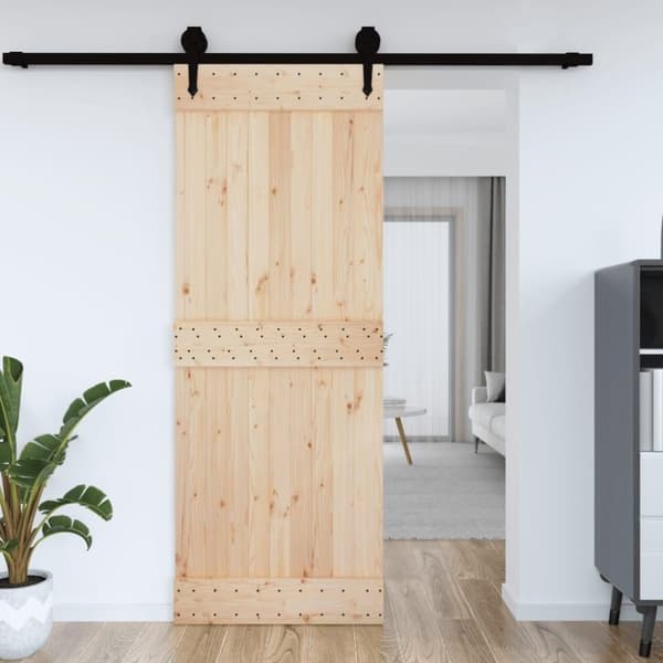 vidaXL Dør 85x210 cm heltre furu