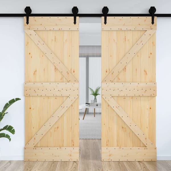 vidaXL Dörr NARVIK 85x210 cm massiv furu