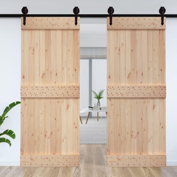 vidaXL Dörr NARVIK 95x210 cm massiv furu