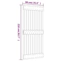 Miniatyrbilde 9 av 9: vidaXL Dør 90x210 cm heltre furu