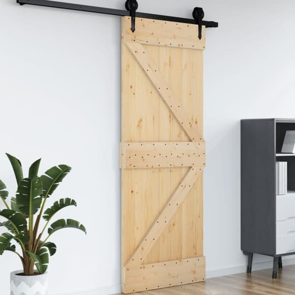 vidaXL Dörr 70x210 cm massiv furu