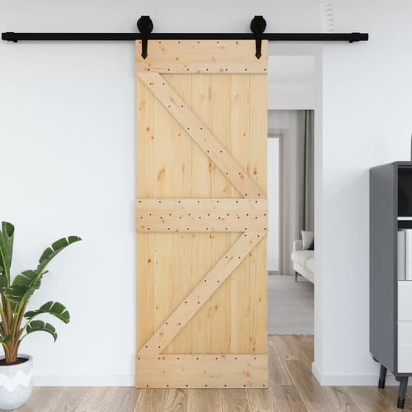 vidaXL Dörr 70x210 cm massiv furu