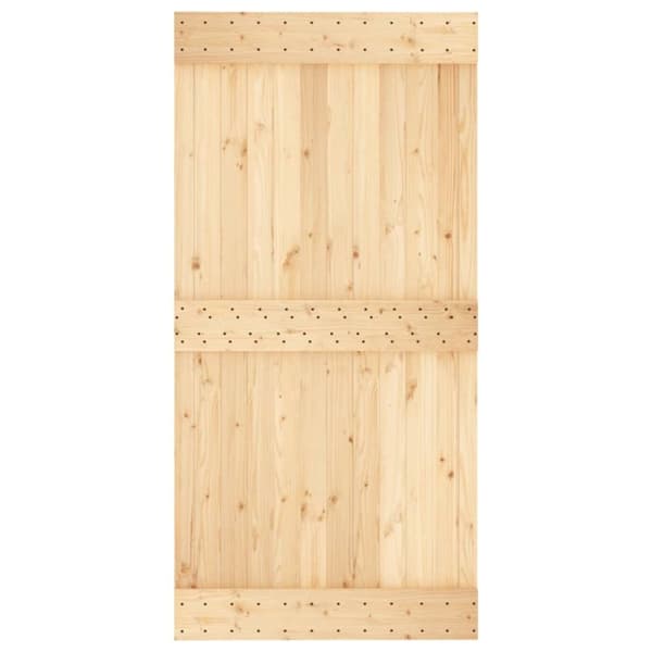 vidaXL Dør 100x210 cm heltre furu
