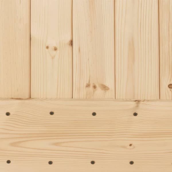 vidaXL Dør 100x210 cm heltre furu