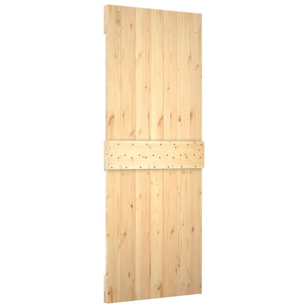 vidaXL dør 70x210 cm massivt fyrretræ