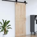 Miniatyrbilde 4 av 9: vidaXL Dør 80x210 cm heltre furu