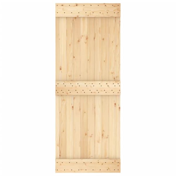 vidaXL Dør 80x210 cm heltre furu