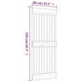 Miniatyrbilde 9 av 9: vidaXL Dør 80x210 cm heltre furu