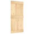 Miniatyrbilde 3 av 11: vidaXL Skyvedør med monteringstilbehør 95x210 cm heltre furu